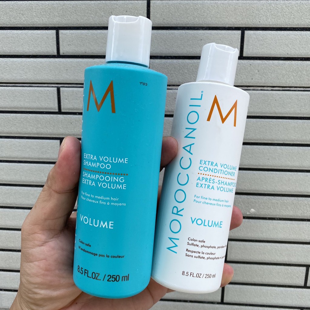 Chính hãng  Dầu gội xả tăng phồng tóc Moroccanoil Extra Volume 250mlx2