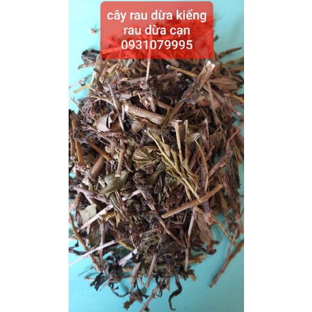 cây dừa cạn - rau dừa kiểng bông trắng phơi khô 1kg