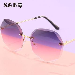 Kính Mát Không Gọng Hình Đa Giác Thời Trang Phong Cách Hàn Quốc Cho Nữ