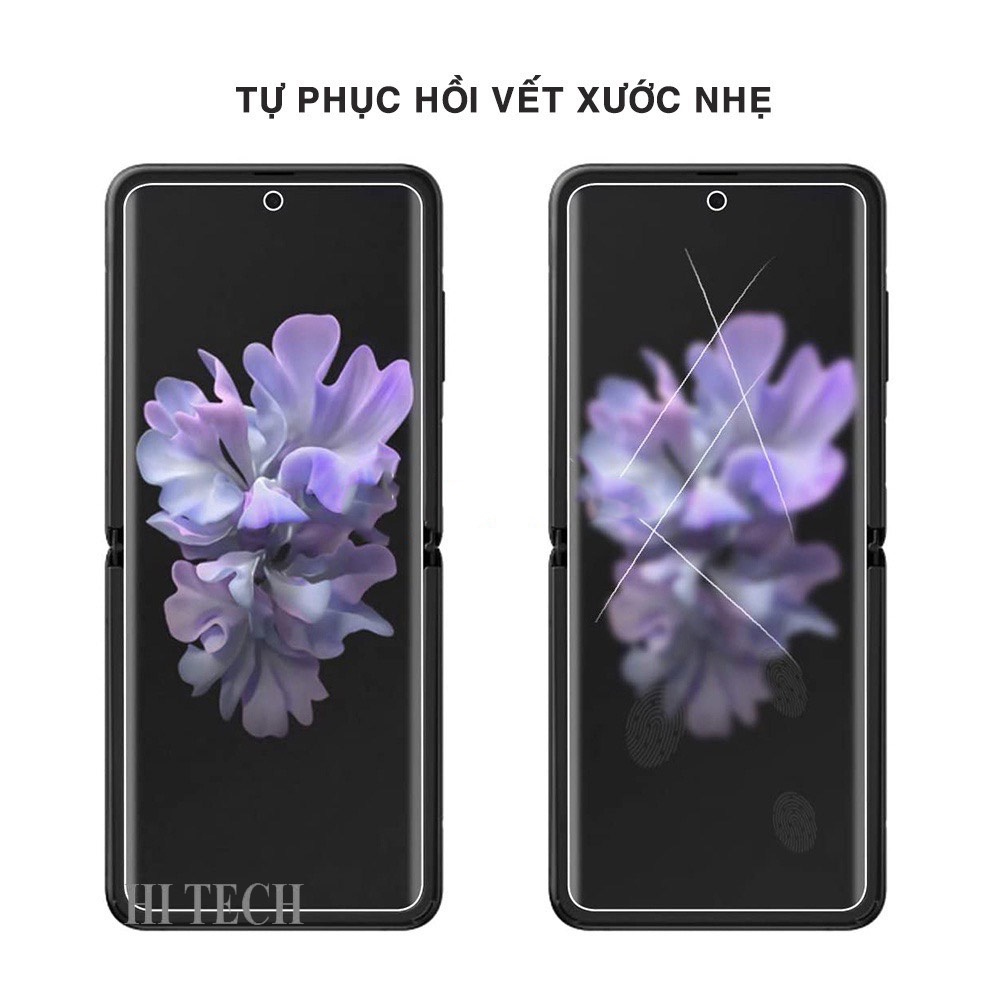 Dán màn hình Samsung Z Flip 4 full màn dẻo trong suốt PPF tự phục hồi vết xước – Dán dẻo Samsung Galaxy Z Flip 4