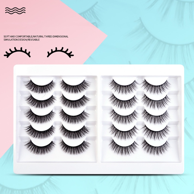 10 / 14 Cặp Lông Mi Giả Mềm Mại Và Dày Tự Nhiên YOUYO