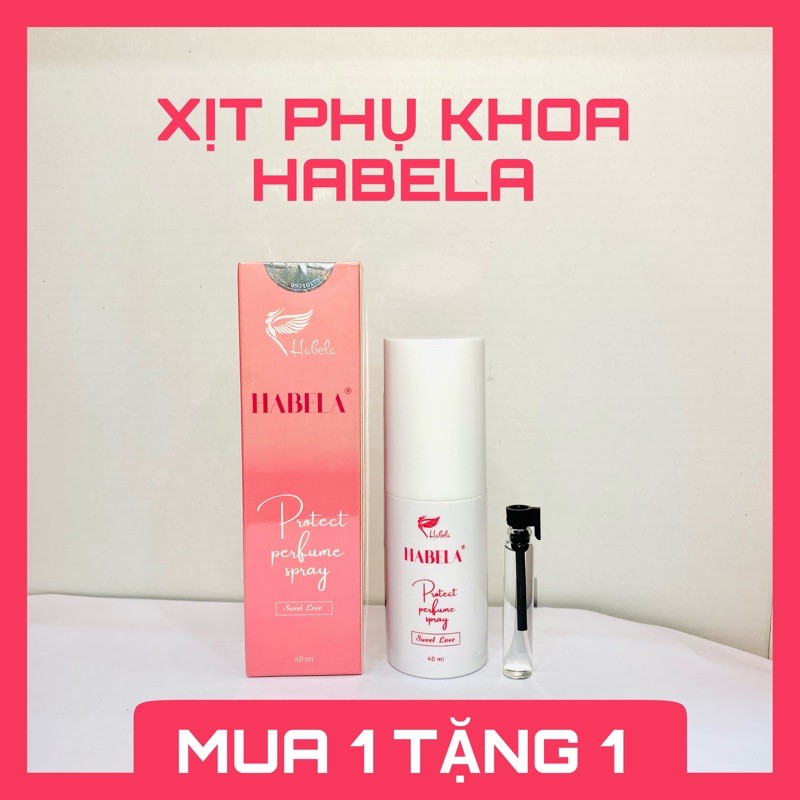 Nước hoa vùng kín dạng xịt Habela 40ml - Lưu hương 12h chuẩn Pháp