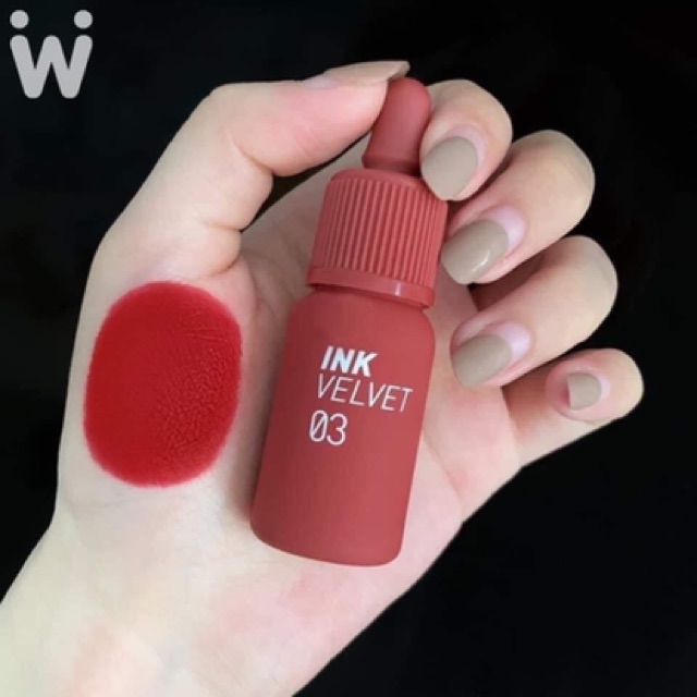 Son Peripera Ink V.elvet Lip Tint siêu lì, bám màu cực tốt