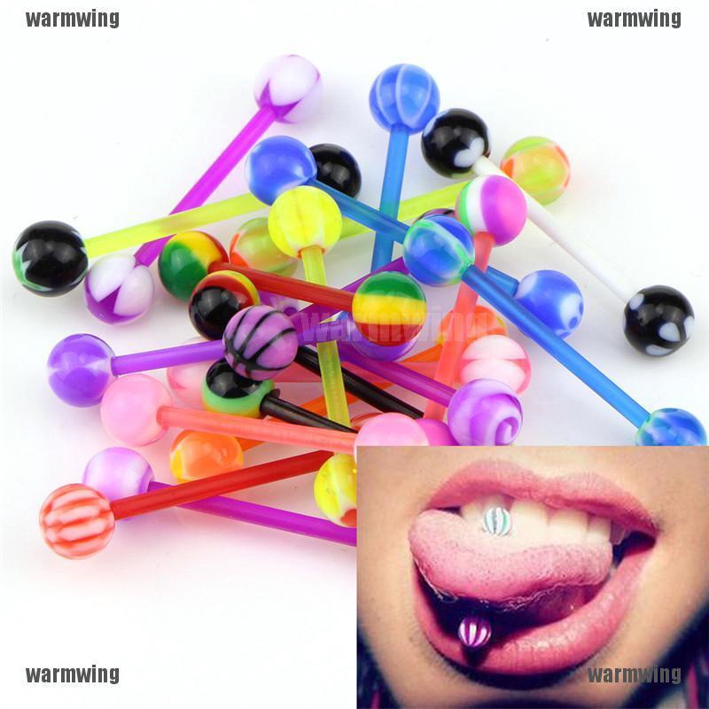 Set 20 Khuyên Cơ Thể DạNg Thanh Tạ NhiềU MàU SắC