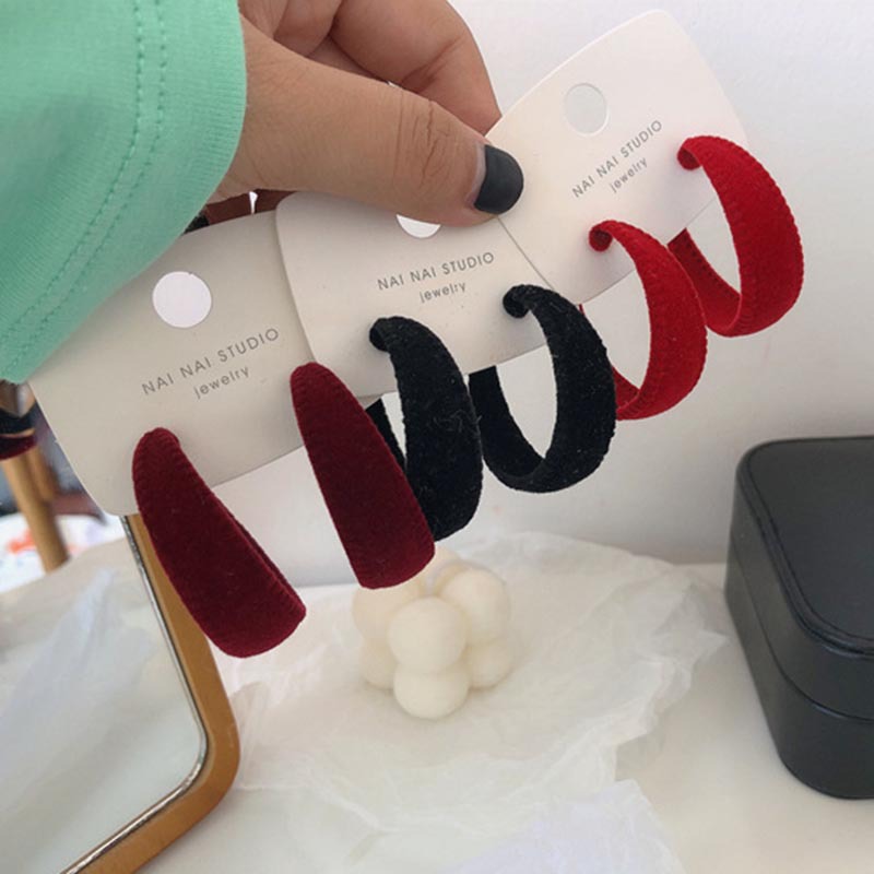 Khuyên Tai Thiết Kế Hình Chữ C Thời Trang Nữ Đơn Giản