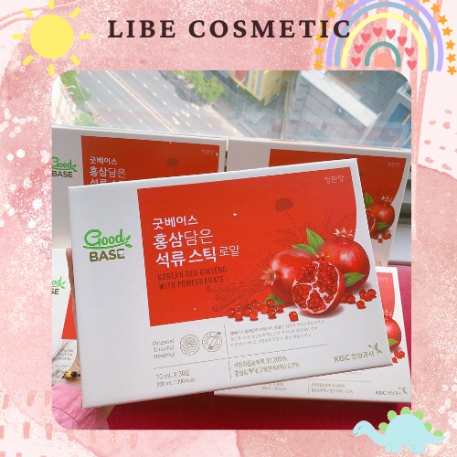 Collagen Hồng Sâm Lựu đỏ Good Base Hàn Quốc - ĐẸP DÁNG ĐẸP DA GIẢM CÂN
