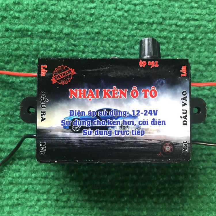 nhại còi hơi và còi điện ,12 và 24 v dùng chung . 1 chế độ . BH 6 tháng