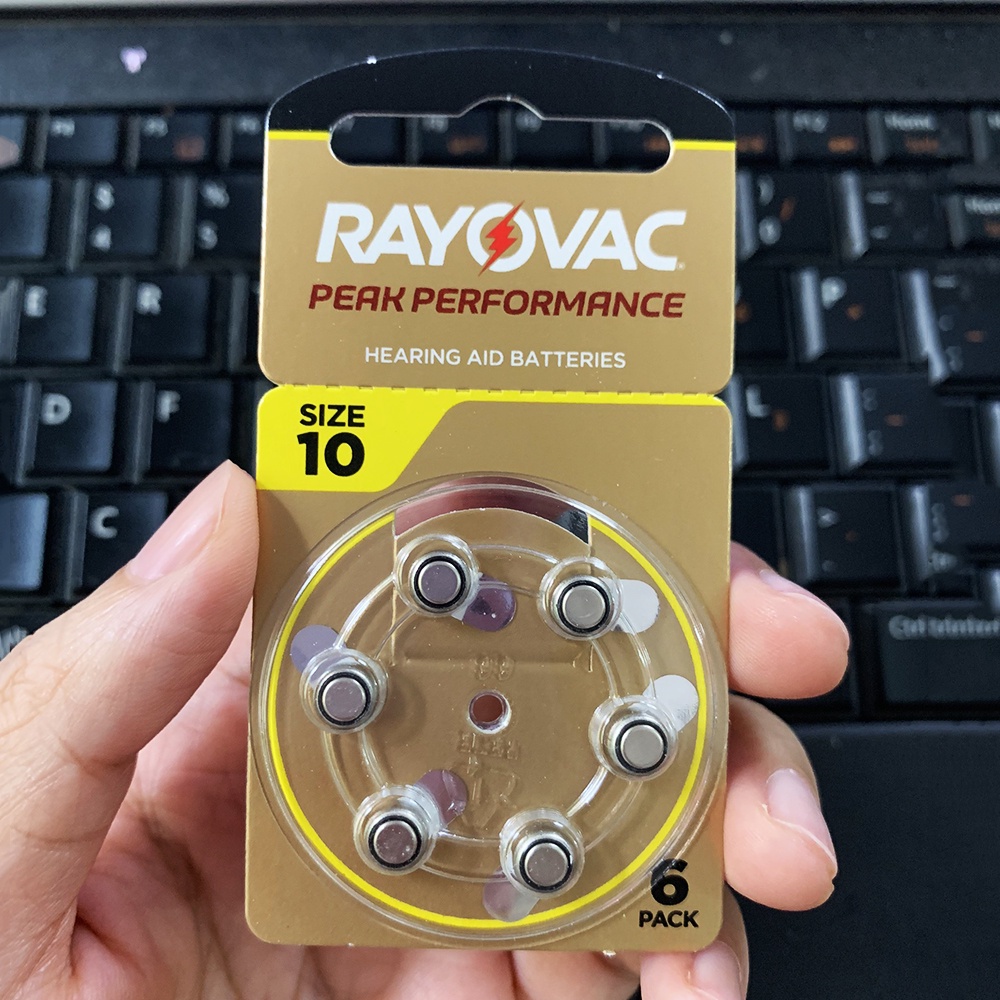 Pin Máy Trợ Thính PR536, size 10 Rayovac Chính Hãng  an toàn cho thiết bị và người sử dụng