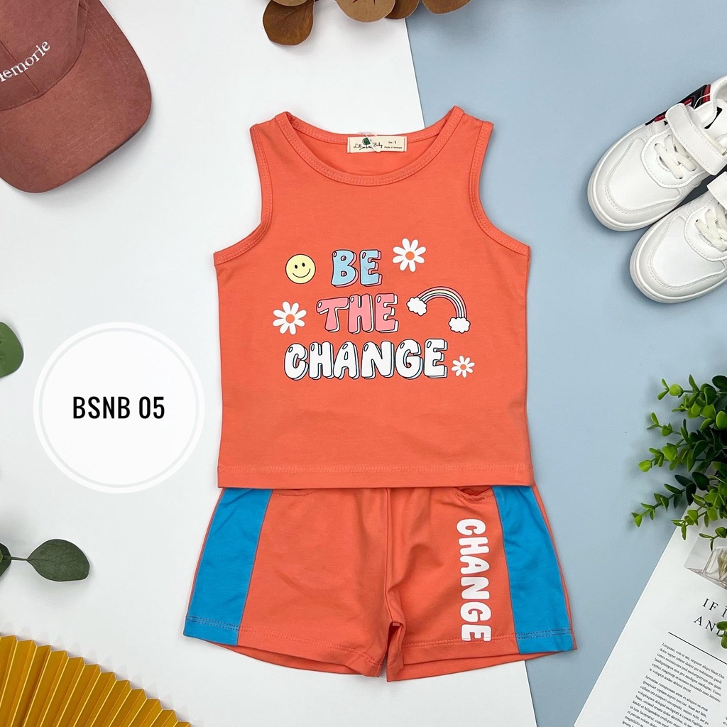 Bộ bé gái LITIBABY sát nách Be the change 8/16