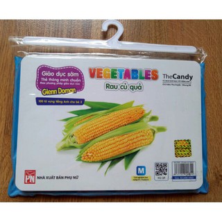 [chính hãng]Thẻ Flashcard dạy trẻ theo phương pháp Glenn Doman - Rau củ quả