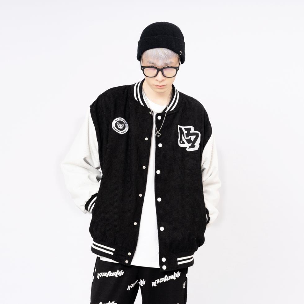 Áo Khoác Varsity Jacket N7 STUDIO bomber bóng chày basic nam nữ form rộng Local Brand !