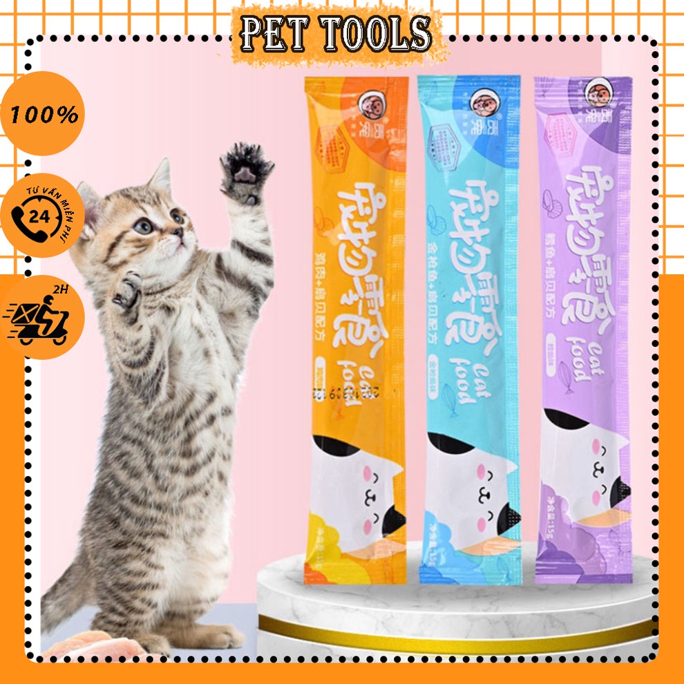 Súp thưởng cho mèo Cat food thức ăn chó mèo bổ dưỡng giá rẻ 15g