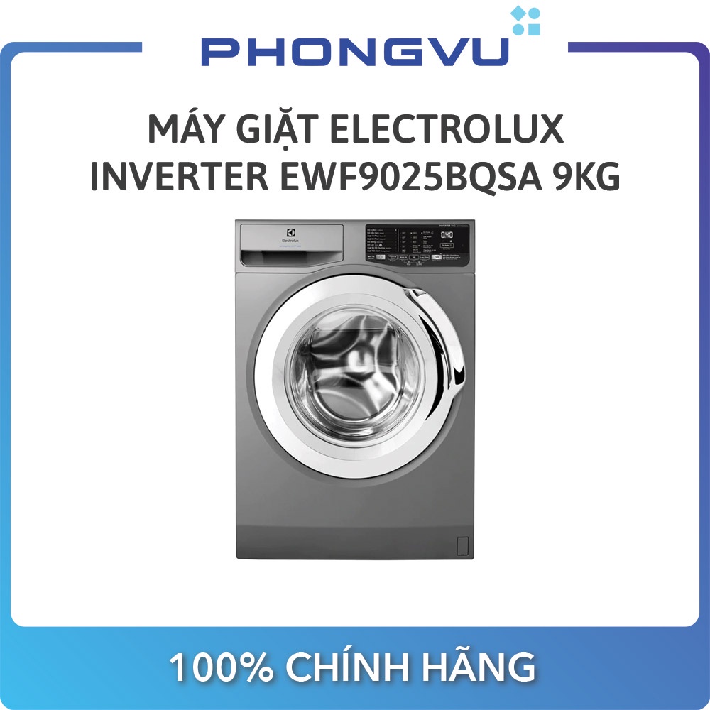 [Mã ELMALL1TR giảm 5% đơn 3TR] Máy giặt Electrolux Inverter 9 kg EWF9025BQSA - Bảo hành 24 tháng