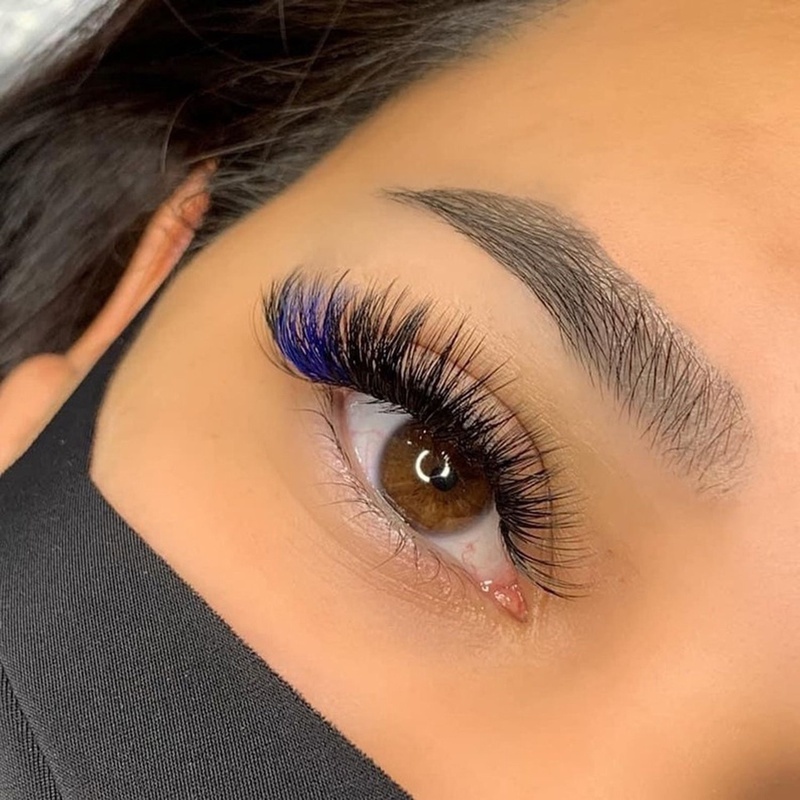 Lông Mi Giả 3D Nhiều Màu Sắc Dùng Hóa Trang Halloween