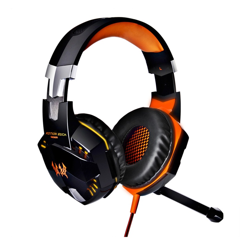 Tai Nghe Chơi Game Có Mic Và Đèn LED Dây USB Cho G2000