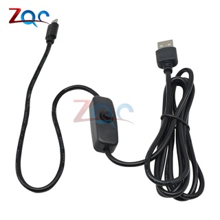Dây Cáp Sạc 1.5m micro usb Có Công Tắc Bật / Tắt Dành Cho raspberry pi