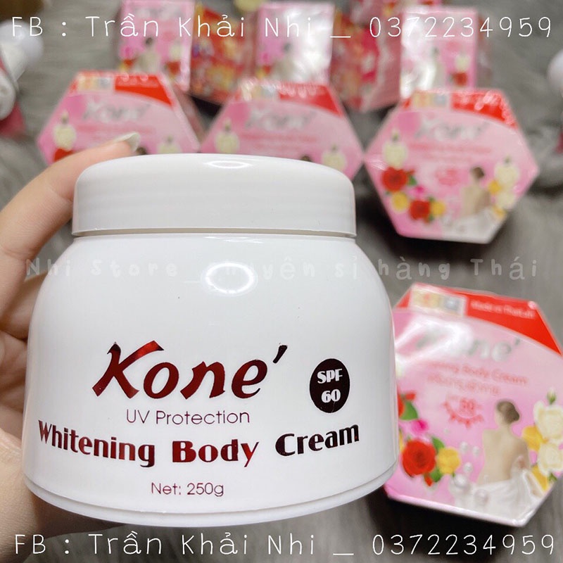 Kem Body KONE' , trắng da , chống nắng thái lan 200g