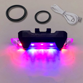 [Mã CLS2403F giảm 30k đơn 150k] Đèn LED chống thấm nước sạc USB cho xe đạp chất lượng cao