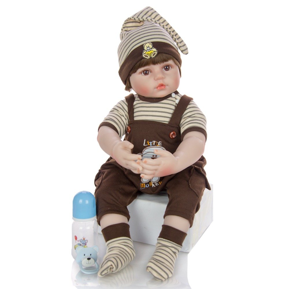 Búp Bê Bé Trai Tái Sinh thân Gòn  60cm _ Reborn Toddler Semi Soft Vinyl Fashion American Boy Doll 24 inch