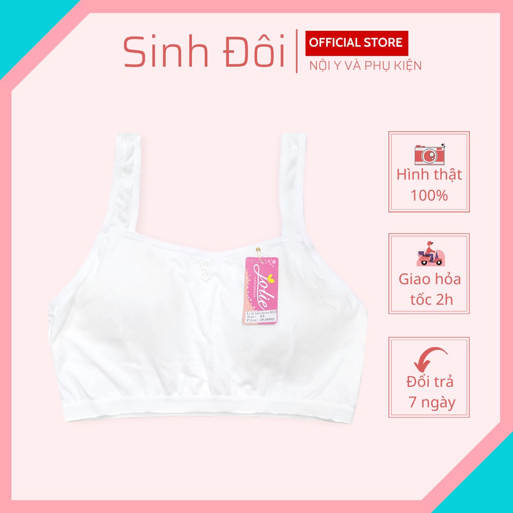 Áo lá học sinh cotton kèm mút đệm SD8021 cho bé gái mới lớn dậy thì cấp 1, cấp 2, cấp 3 mềm mịn thoáng mát