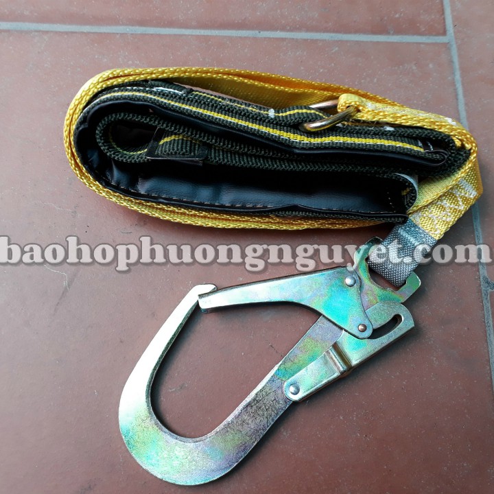 Dây đai an toàn bán thân móc to A2 Sợi Polyester độ bền cao, móc thép hợp kim