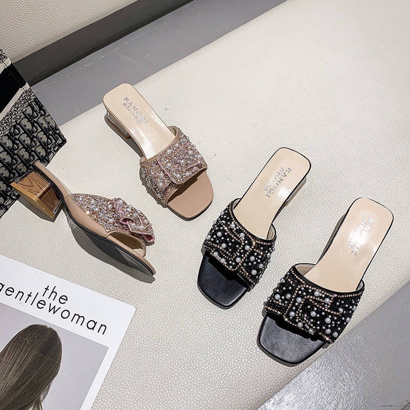 Dép Sandal Đế Mềm Đính Nơ Phong Cách Hàn Quốc
