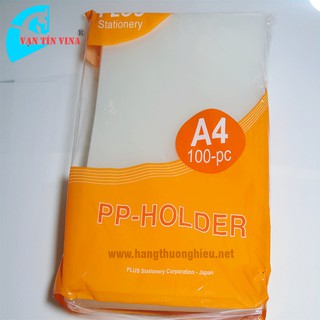 Bộ 10 Bìa lá A4 PLUS (Màu Trong Suốt)