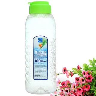 Bình PET Đựng Nước Cao Cấp 1L6 Nhựa Nguyên Sinh