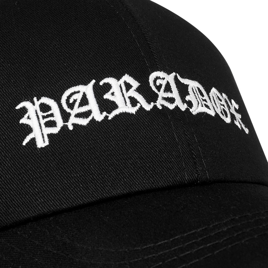Nón kết Paradox Sinuous Signature Cap (BLACK) - White Wording