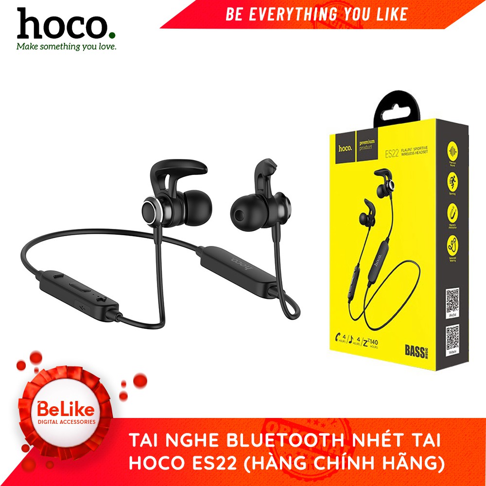 Tai nghe bluetooth thể thao Hoco ES22 Flaunt V4.2 (2 MÀU) - Hàng chính hãng