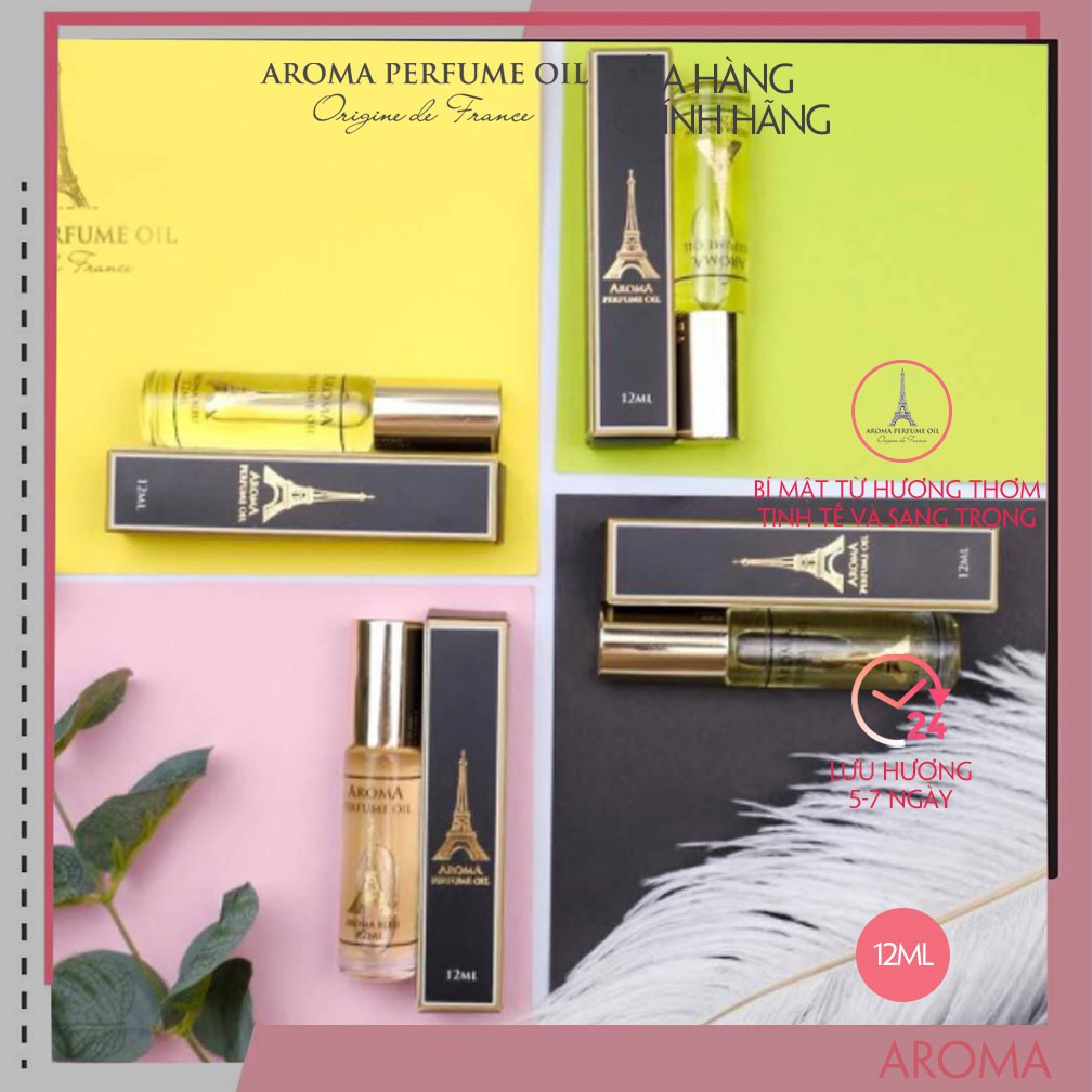 Tinh dầu nước hoa Pháp Aroma For Woman 12ml - Các mùi hương dành cho phái nữ