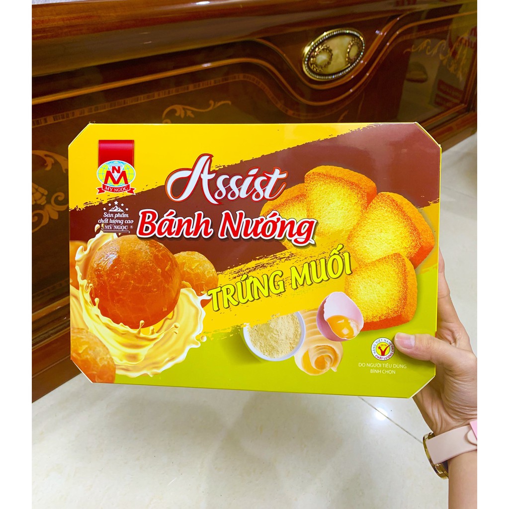 Assist 240g Bánh nướng TRỨNG MUỐI phô mai - Assist Baked Caked with Salted Egg Yolk 240g