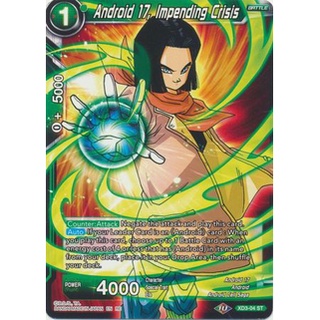 Thẻ bài dragonball - tcg - android 17, impending crisis / xd3-04'