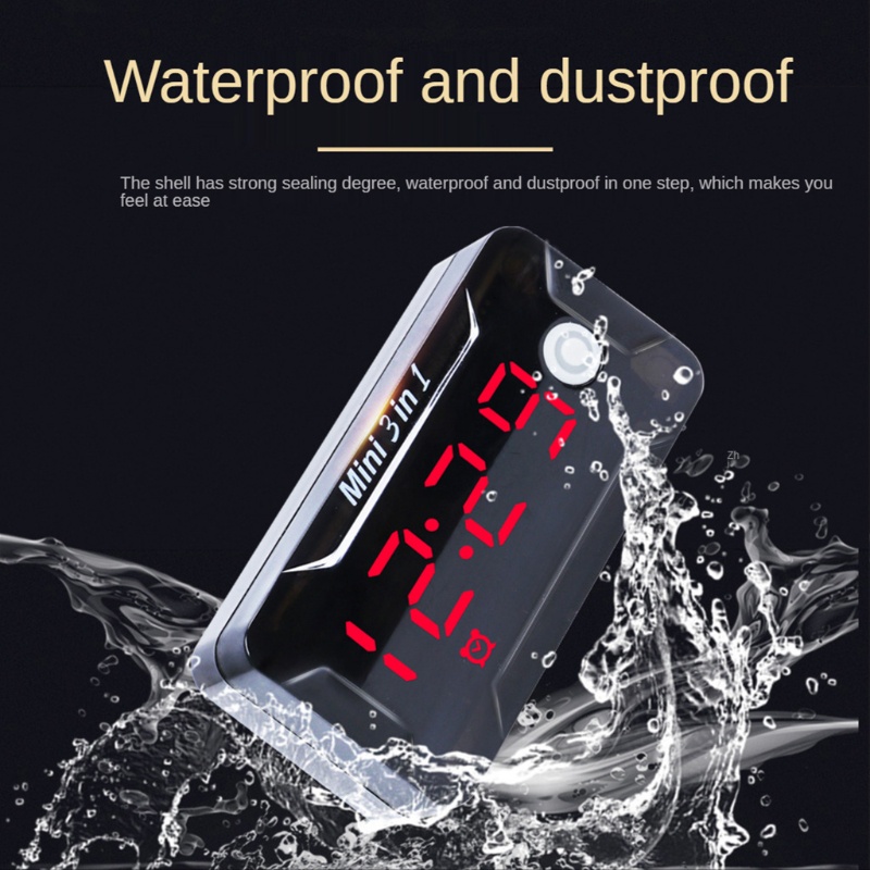 Đồng Hồ Điện Tử Hiển Thị LED DC 8V-72V Chống Nước Chống Bụi Cho Xe Hơi Xe Máy