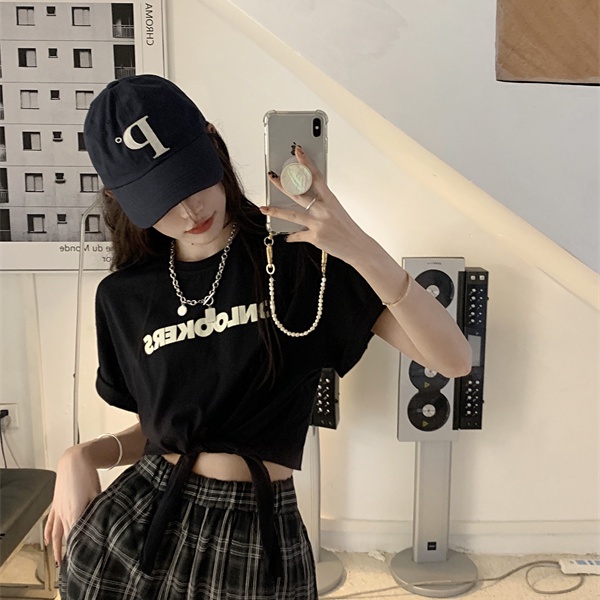 COZOK Áo Thun Croptop Tay Ngắn Thời Trang Cho Nữ