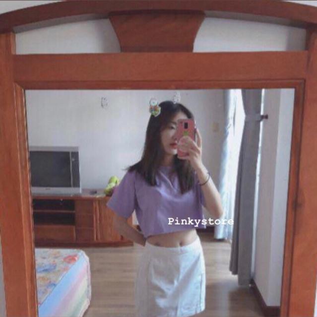 Áo Croptop Cổ Tròn Siêu Hot (Có ảnh thật + Clip ) - 711