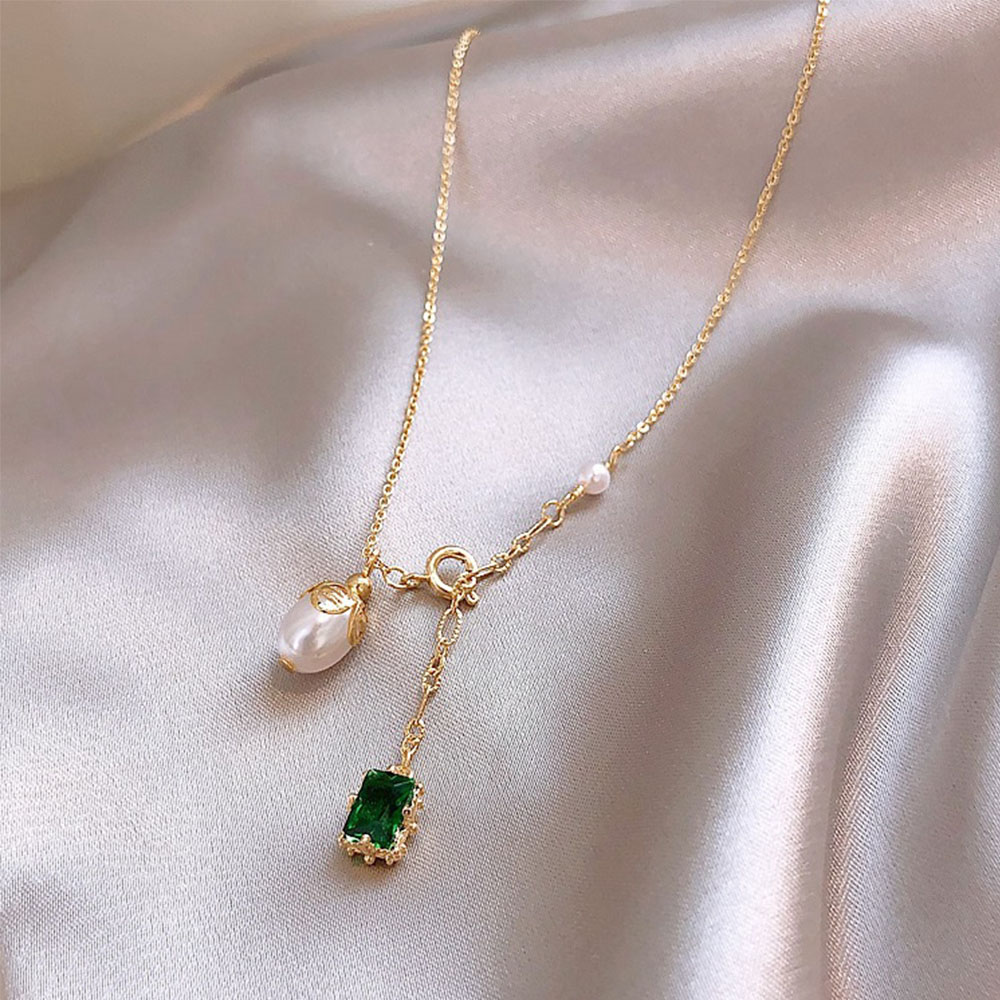 Dây Chuyền Mặt Ngọc Trai Kiểu Pháp Cho Nữ