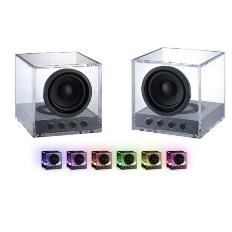 BTS-630 Bluetooth Speaker Colorful Lighting Crystal Glazed