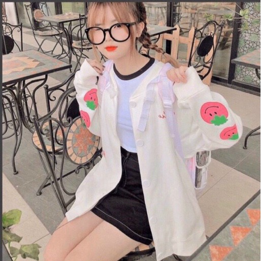 Áo Sweater - Áo Khoác Nỉ Nữ Nam Unisex Dâu Tây Siêu Hot - Kèm DEAL Sốc | BigBuy360 - bigbuy360.vn