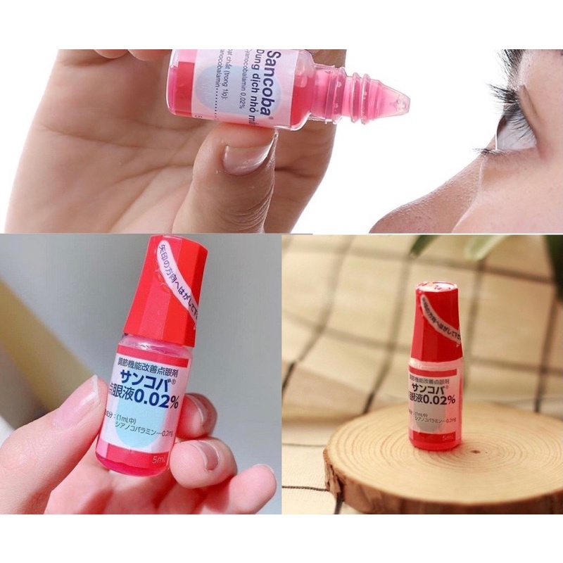 Nước nhỏ mắt giảm cận Sancoba của Nhật Bản 0.02% 5ml