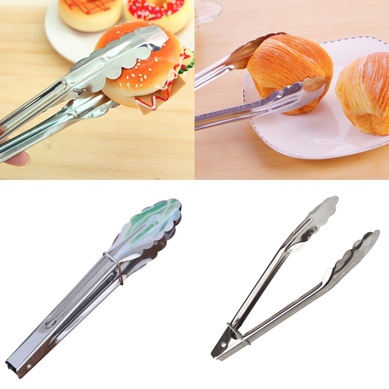 1 Kẹp gắp thức ăn mini bằng thép không gỉ