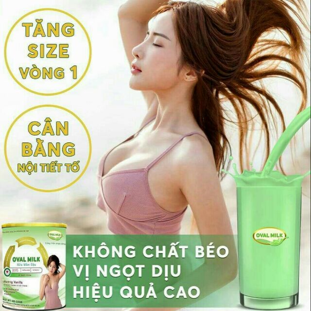 Sữa Oval Milk Tăng Vòng 1 ( Thực Phẩm dùng cho chế độ ăn đặc biệt ).Cân bằng nội tiết tố | WebRaoVat - webraovat.net.vn