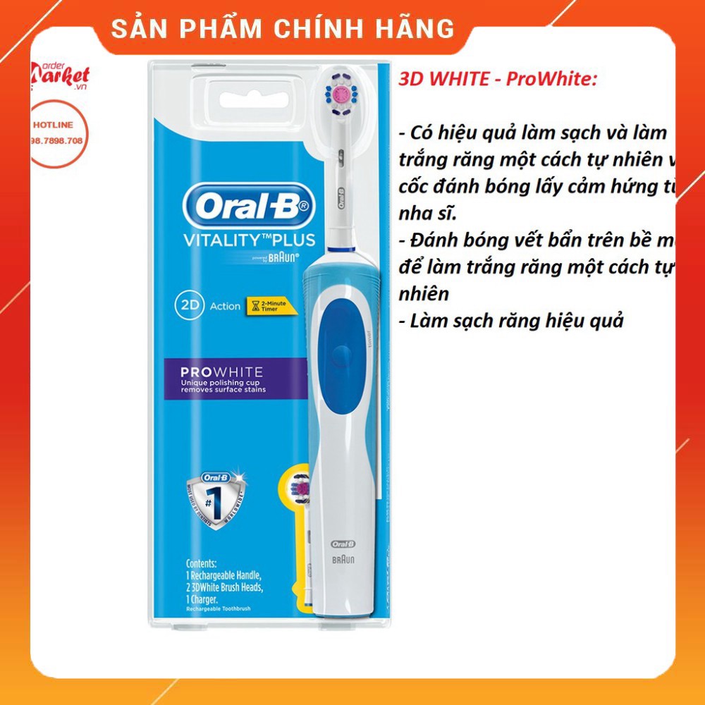 Bàn chải điện oral B bàn chải đánh răng điện người lớn trẻ em