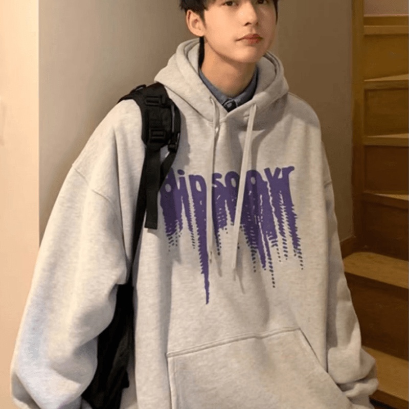 Áo hoodie In Chữ Phong Cách Nhật Bản Thời Trang Cao Cấp Dành Cho Nam M-5XL