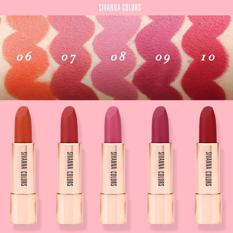 Son Thỏi Lì Sivanna Colors Diamond Velvet Matte Lipstick HF6019