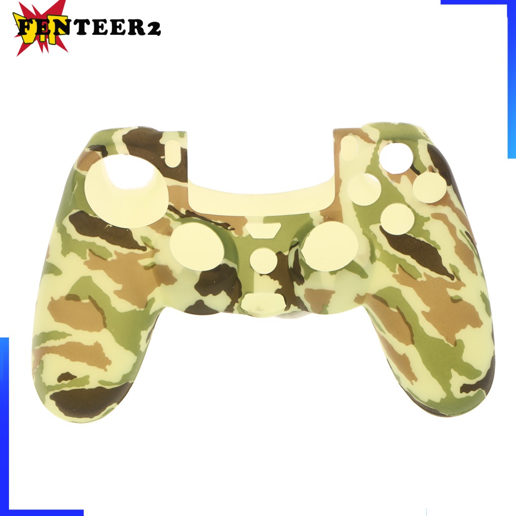(Fenteer2 3c) Soft Silicone Skin Cover For Playstation 4 Ps4 Controller