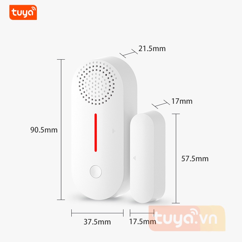Cảm Biến Má Từ Báo Động Mở Cửa Có Loa Wifi Tuya SHP-MA8v2