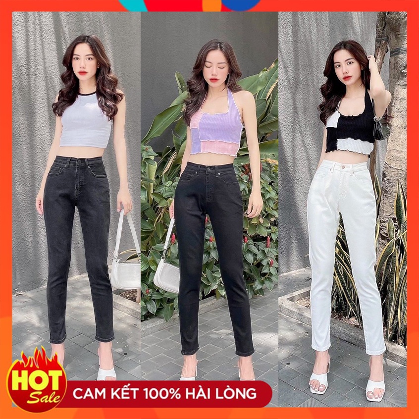 Quần Jeans Skinny Levis Nữ Lưng Cao Tôn Dáng Lai Cắt 3 màu: trắng , đen, xám Shop Nhất Linh Jeans (Hình Thật Shop Chụp )
