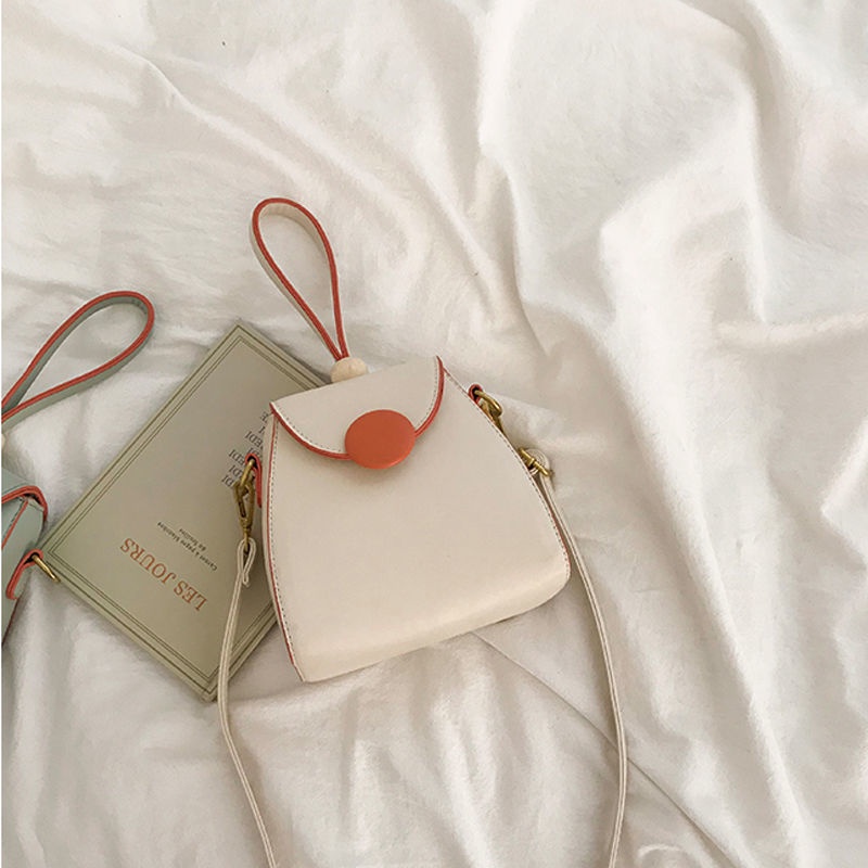 Túi Đeo Chéo Hình Vuông Cỡ Nhỏ Phối Dây Đeo Sợi Xích Phong Cách Phương Tây Thời Trang