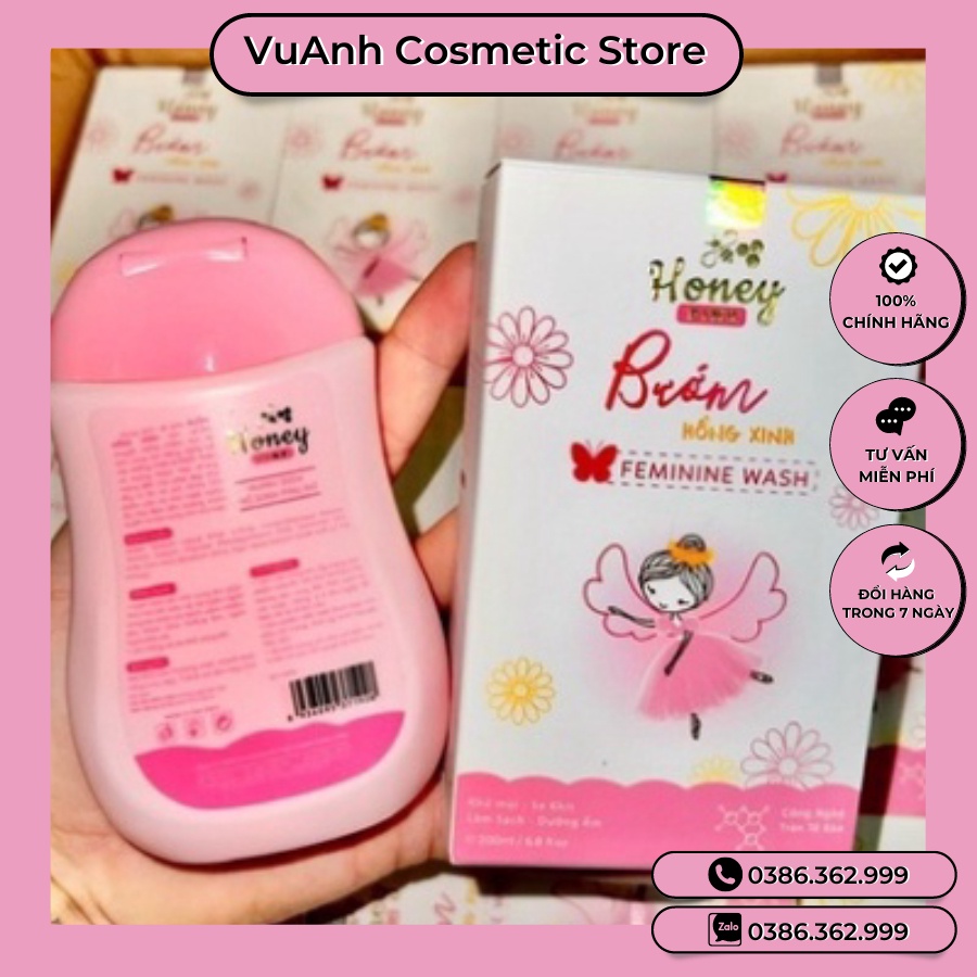 Dung Dich Vệ Sinh Honey Pink - Hồng Xinh 200ml